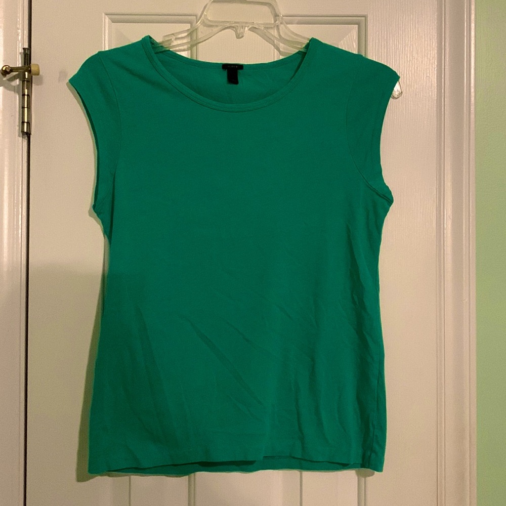J. Crew green short sleeve size medium